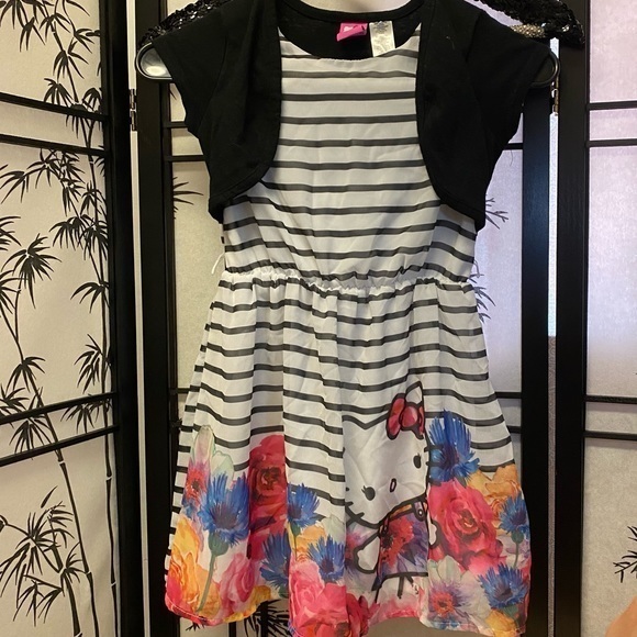 Hello Kitty Other - Girls hello kitty striped dress